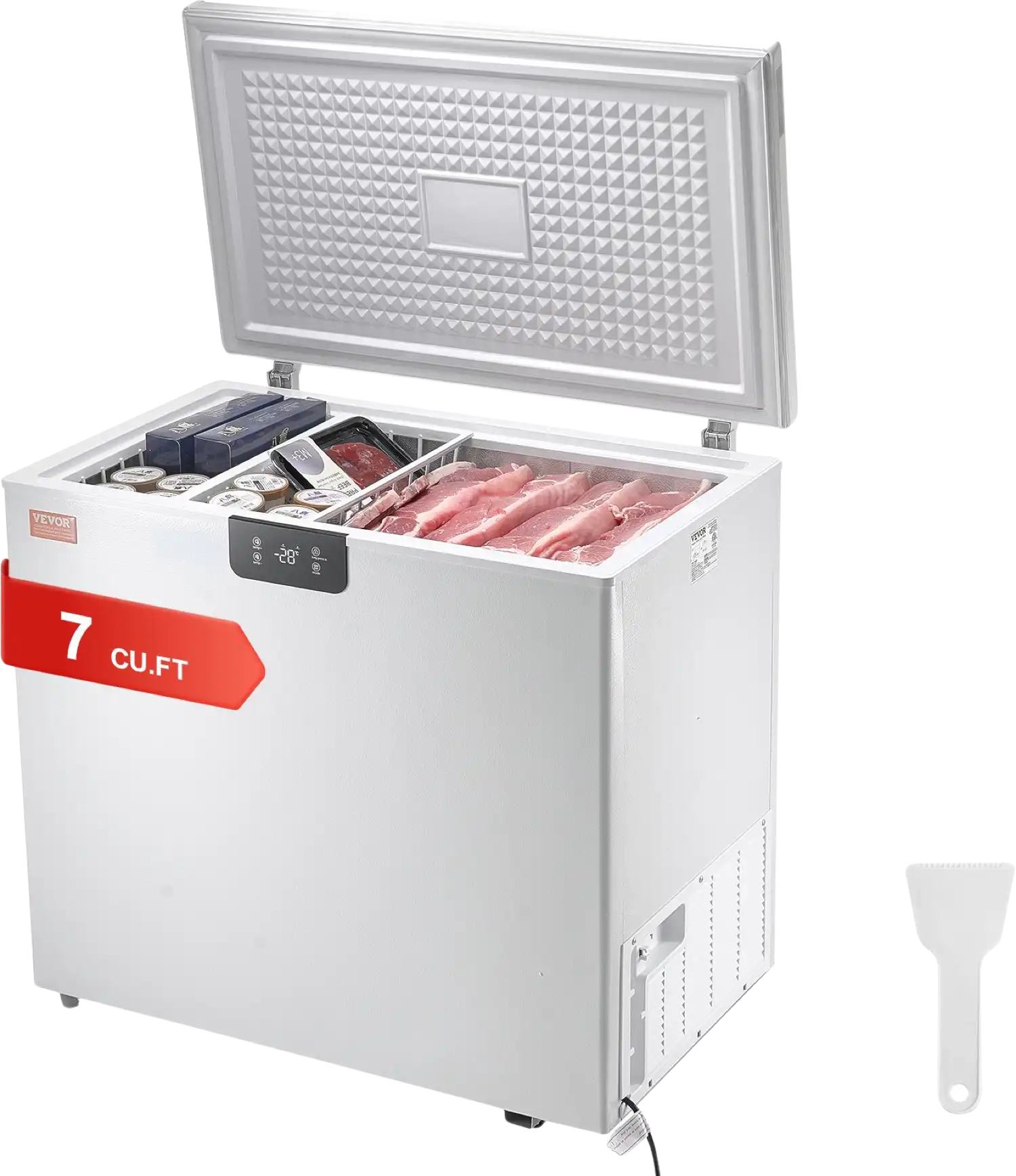Vevor Chest Freezer 7 Cu. Ft. 198 L Deep Freezer with Adjustable Thermostat New