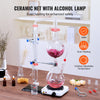 Vevor Distillation Kit 2.1 Qt Essential Oil Apparatus 3.3 Boro Glassware 1000W Heating Plate 24/40 Joints 28 PCS New