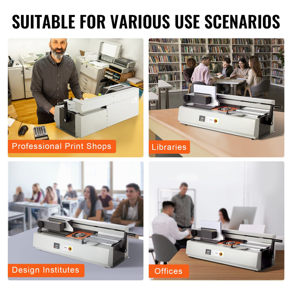 Vevor Thermal Binding Machine 400 Sheets Capacity 1.57" Thickness A3 Short Edge/A4/A5 New