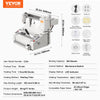 Vevor Thermal Binding Machine 400 Sheets Capacity 1.97" Thickness A3 Short Edge/A4/A5 with Milling Cutter New