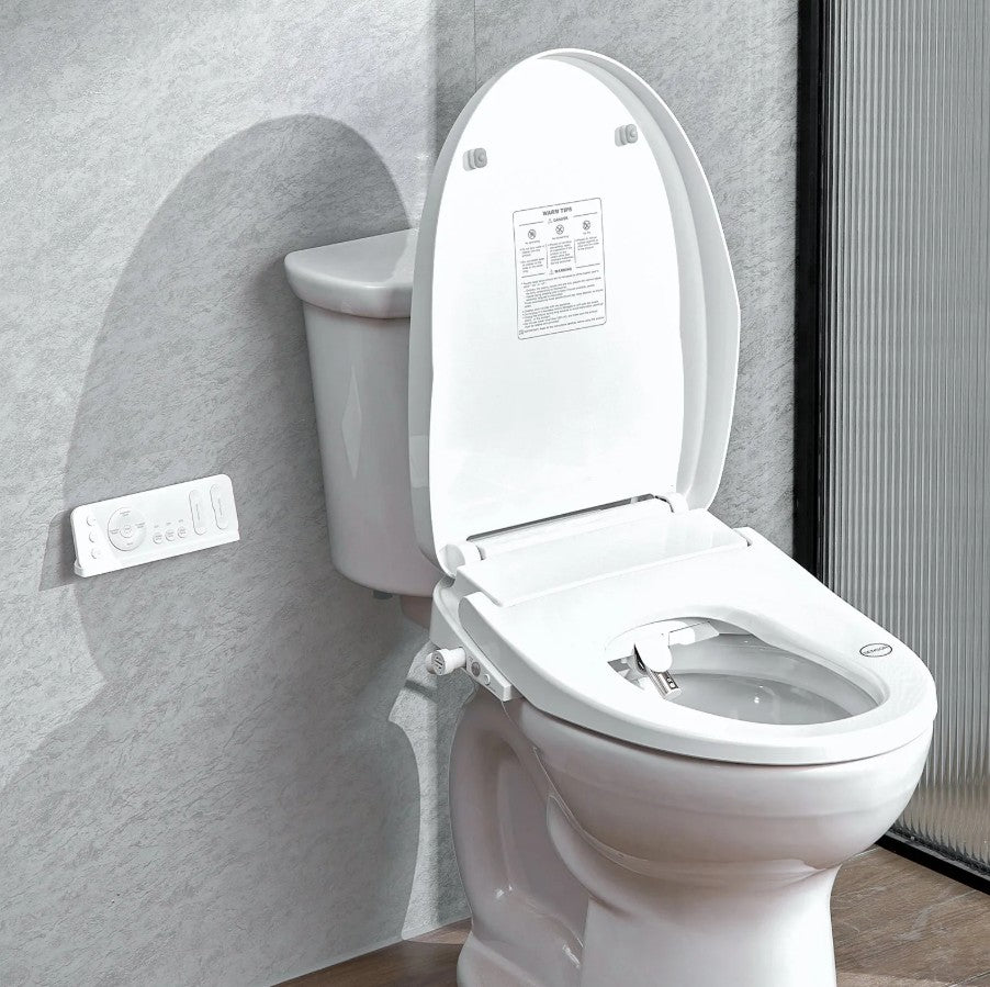 Vevor Electric Smart Bidet Toilet Seat Heated Elongated Seat with Remote Control New