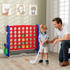 Jumbo 4-to-Score Game with Ring-toss and Basketball Hoop-Red - Gallery View 1 of 10