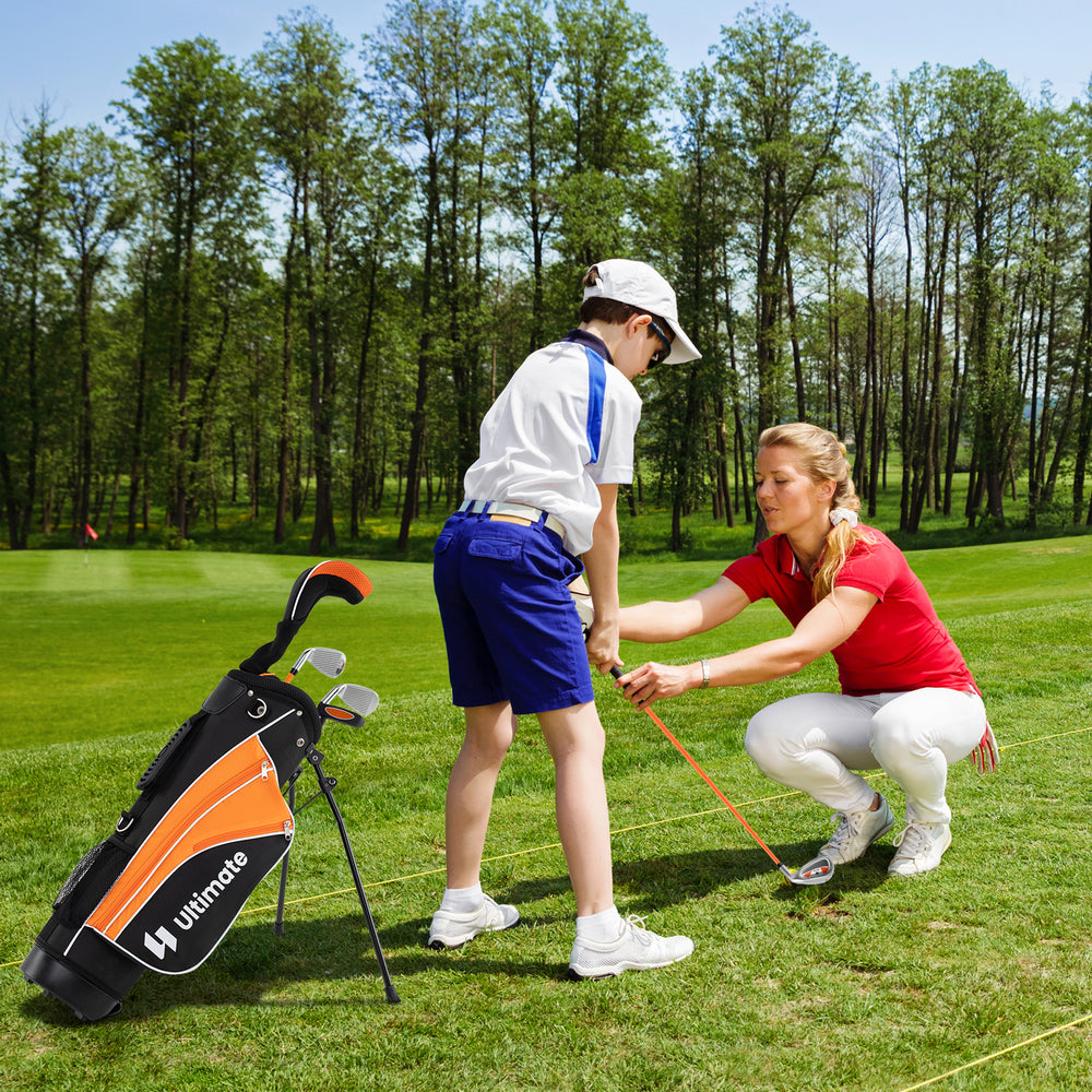 Junior Complete Golf Club Set For Age 8 to 10-Yellow - Gallery View 1 of 10