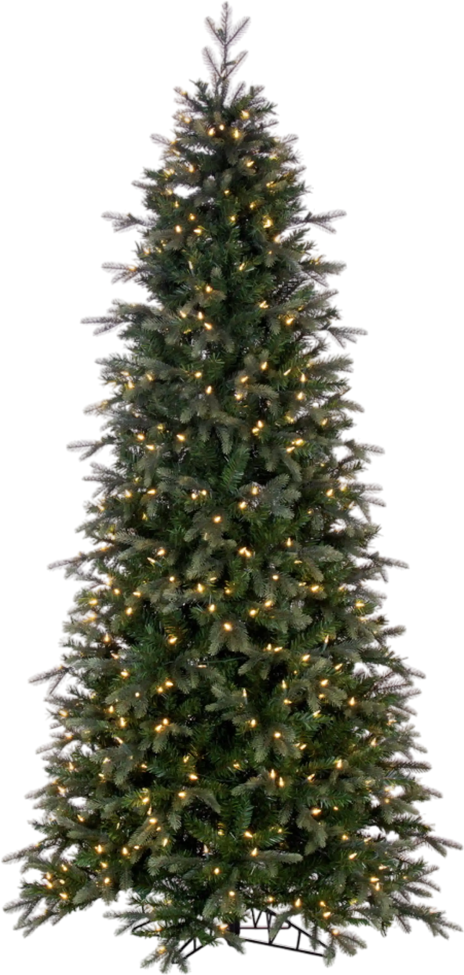 Vickerman Douglas Fir Artificial Christmas Tree Slim Pre-Lit 7.5' x 44