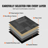 Vevor Carpet Tiles Reusable 24" Peel and Stick Squares 96 Sq. Ft. Soft Padded Gray 24 PCS New