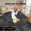 Vevor Carpet Tiles Reusable 24" Peel and Stick Squares 96 Sq. Ft. Soft Padded Gray 24 PCS New