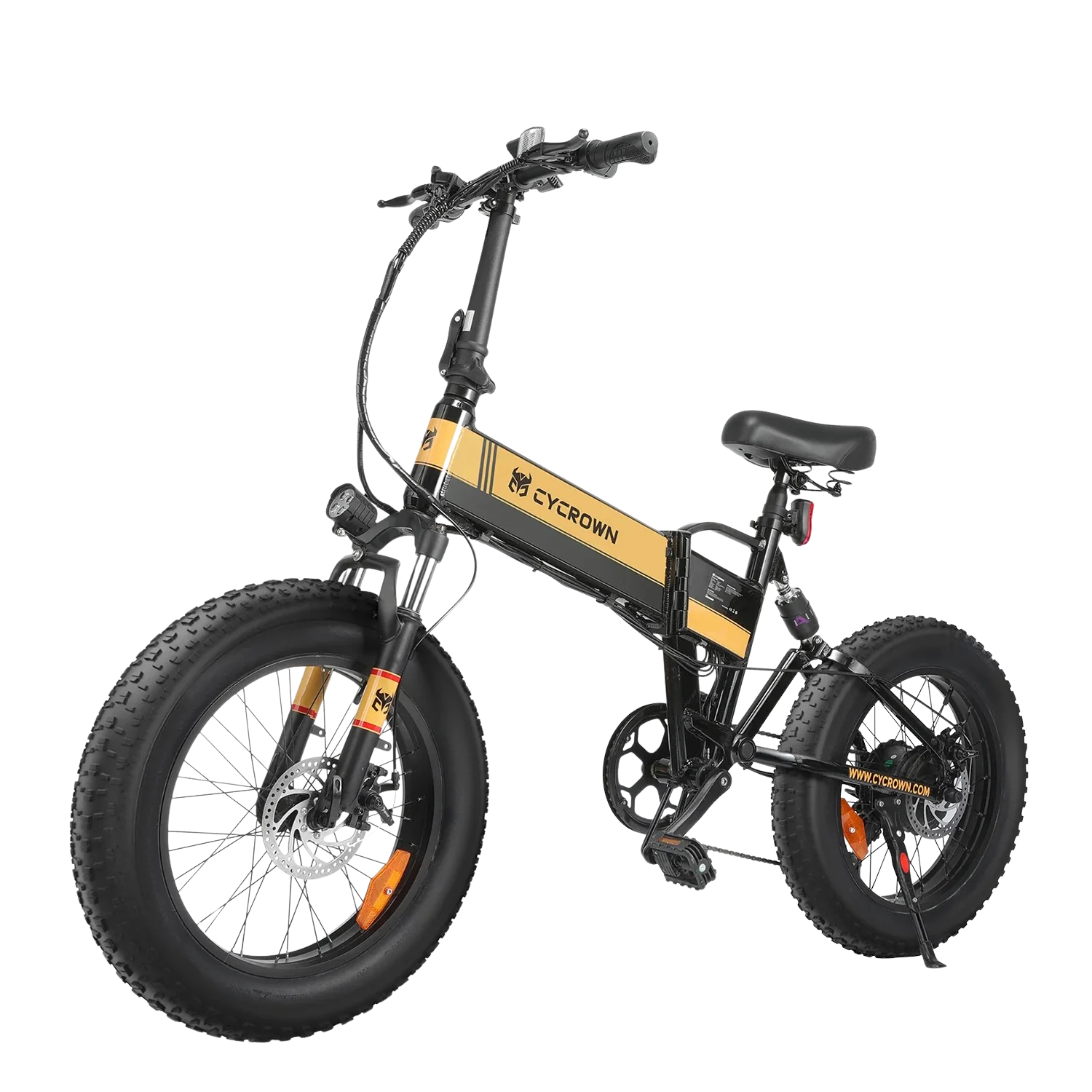 Cycrown CycKnight Fat Tire Folding Electric Bicycle 7 Speed 20