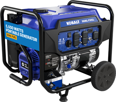 Kobalt KPG0100 5500W/6830W Generator Dual Fuel Gas Propane with CO Sense Manufacturer RFB