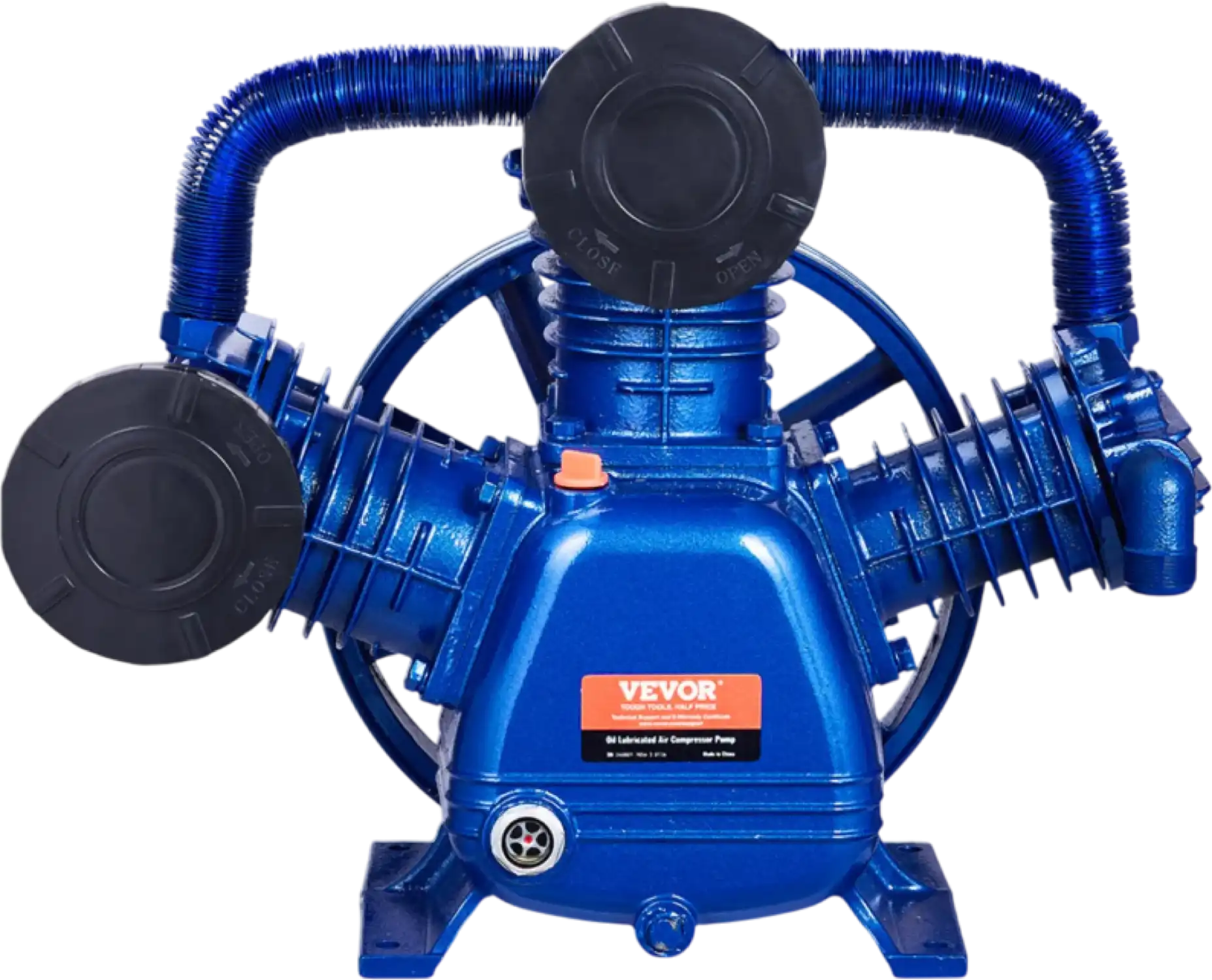Vevor 10HP 3-Cylinder Air Compressor Pump Head 17.5CFM @ 90PSI Dual-Stage Piston Pump New