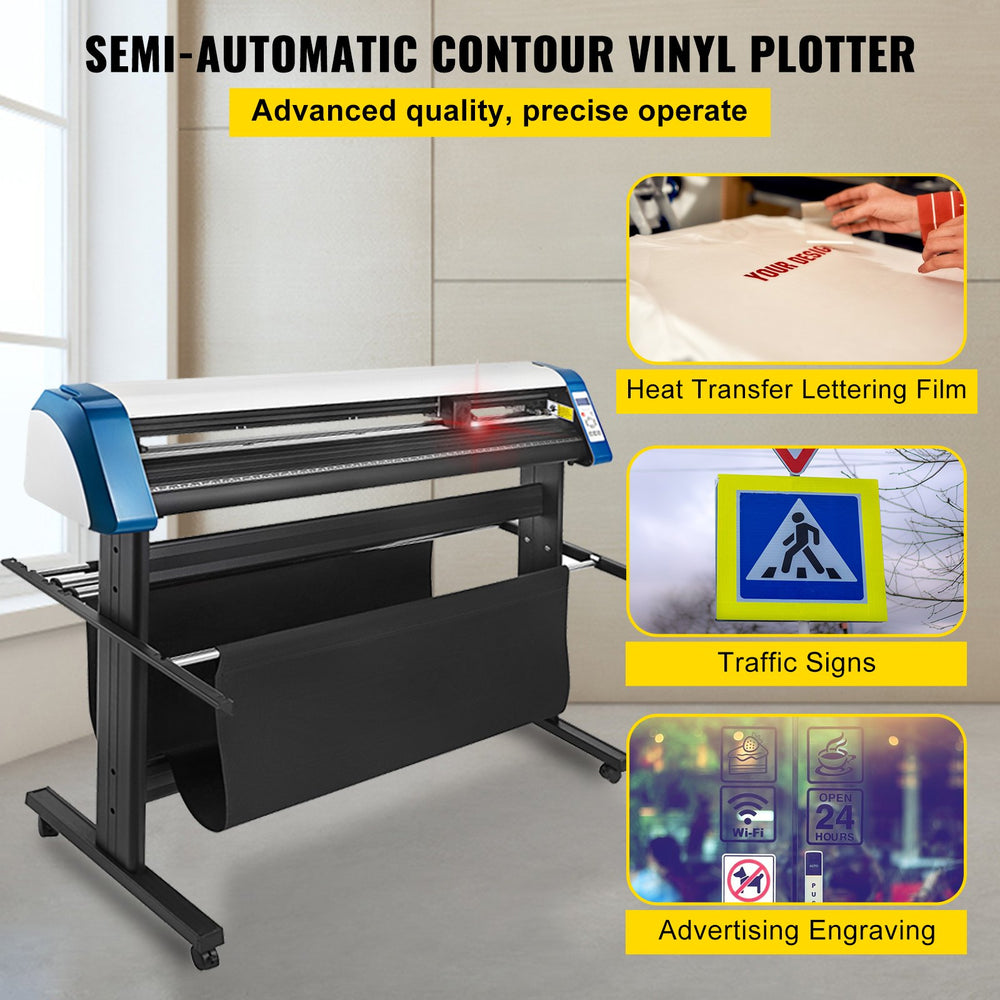 Vevor Vinyl Cutter Machine 53" Semi-Automatic with Floor Stand and SignMaster Software New