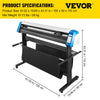 Vevor Vinyl Cutter Machine 53" Semi-Automatic with Floor Stand and SignMaster Software New