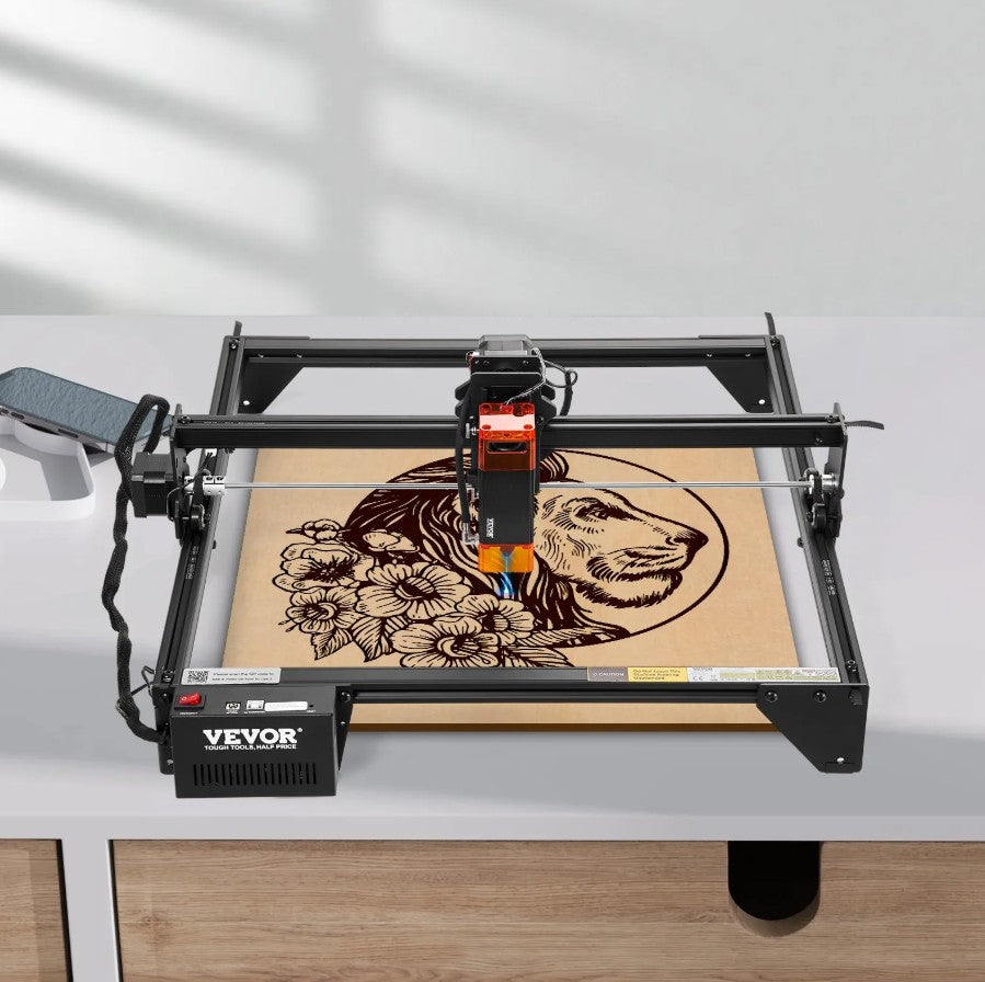 Vevor Laser Engraving Machine 15" × 15.75" Work Area 5W Compressed Spot Eye Protection New