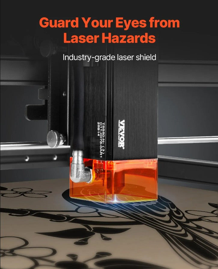 Vevor Laser Engraving Machine 15" × 15.75" Work Area 5W Compressed Spot Eye Protection New