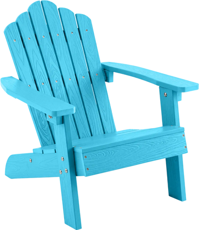 Costway Kids Adirondack Outdoor Chair All-Weather High Backrest 61457793 New