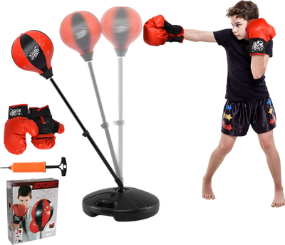 Costway Inflatable Kids Punching Bag w/ Stand Height Adjustable Ages 3+ 21584796 New
