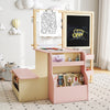 Kids Art Center Wooden Table Bench Set-Pink - Gallery View 1 of 10