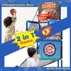 Kids Basketball Arcade Game featuring electronic scoreboard, sound effects, and 2-in-1 design for indoor and outdoor.