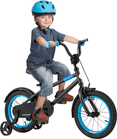 Costway Kids Bike Adjustable Handlebar Saddle Black 14