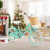 16-Inch Kids Bike with Training Wheels and Adjustable Handlebar Seat-Green - Gallery View 1 of 9
