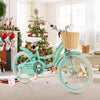 18-Inch Kids Bike with Training Wheels and Adjustable Handlebar Seat-Green - Gallery View 1 of 9