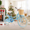 18-Inch Kids Bike with Training Wheels and Adjustable Handlebar Seat-Blue - Gallery View 1 of 9