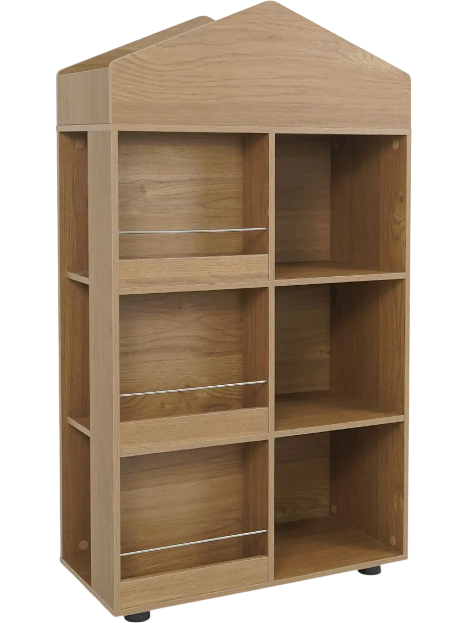 Costway 4-Tier House-Shaped Kids Bookshelf Toy Storage Organizer 43339063 New