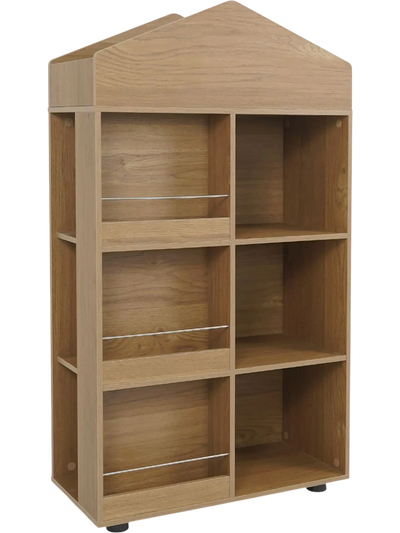 Costway 4-Tier House-Shaped Kids Bookshelf Toy Storage Organizer 43339063 New