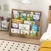 5-Tier Kids Bookshelf with Deep Compartments and Stable Baby Book Case-Natural - Gallery View 1 of 10