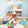 Kids Bookshelf with Open Compartment for Toddlers 3+ Years Old-White - Gallery View 1 of 8