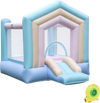 Kids Bounce House with Slide and Basketball Rim Bouncy Castle for Party with 480W Blower