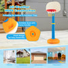 Kids basketball hoop stand with adjustable height, durable HDPE construction, and portable base for indoor and outdoor.