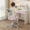 Kids Desk Chair Children Study Chair with Adjustable Height Armrest and Footrest-Pink - Gallery View 1 of 11