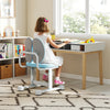 Kids Desk Chair Children Study Chair with Double Back Support and Adjustable Height-Blue - Gallery View 1 of 10