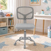 Kids desk chair in gray features an adjustable height, breathable mesh backrest, and ergonomic design for comfort.