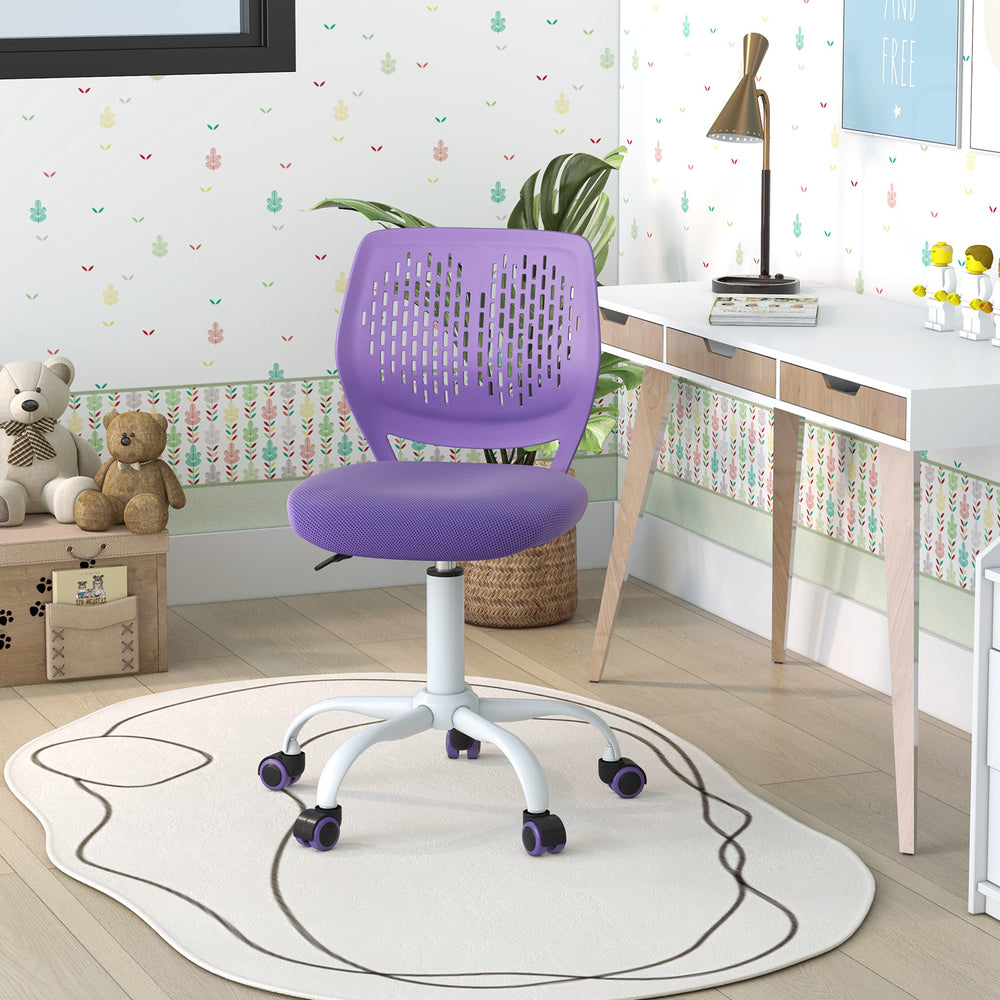 Ergonomic Children Study Chair with Adjustable Height-Purple - Gallery View 1 of 9