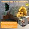 Kids Dream Bed Tent in gray with glow-in-the-dark stars, perfect for creating a magical sleep and play space.