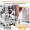 Kids dress up storage with mirror in white, featuring ample storage space and a kid-safe mirror for organizing clothes.
