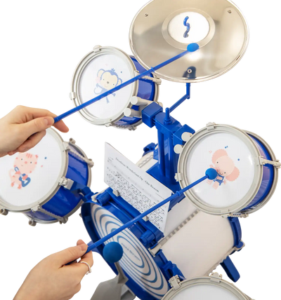 Costway Kids Drum Set Educational Percussion Musical Instrument Toy Blue 84526739 New