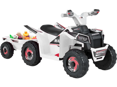 Costway 6V Kids Electric ATV Quad Car w/ Detachable Trailer 40388403 New