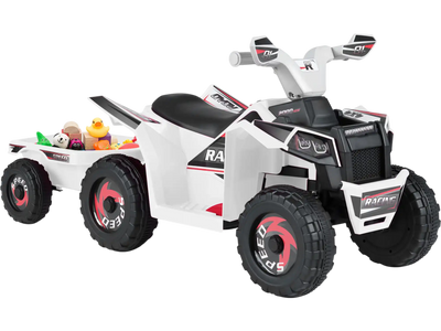 Costway 6V Kids Electric ATV Quad Car w/ Detachable Trailer 40388403 New