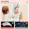 Kids full-length dressing mirror with 360° rotation, impact-resistant acrylic, and durable wood for safe use.