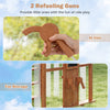Kids gas station playhouse featuring two simulated gas refueling guns for imaginative role play and hands-on fun.