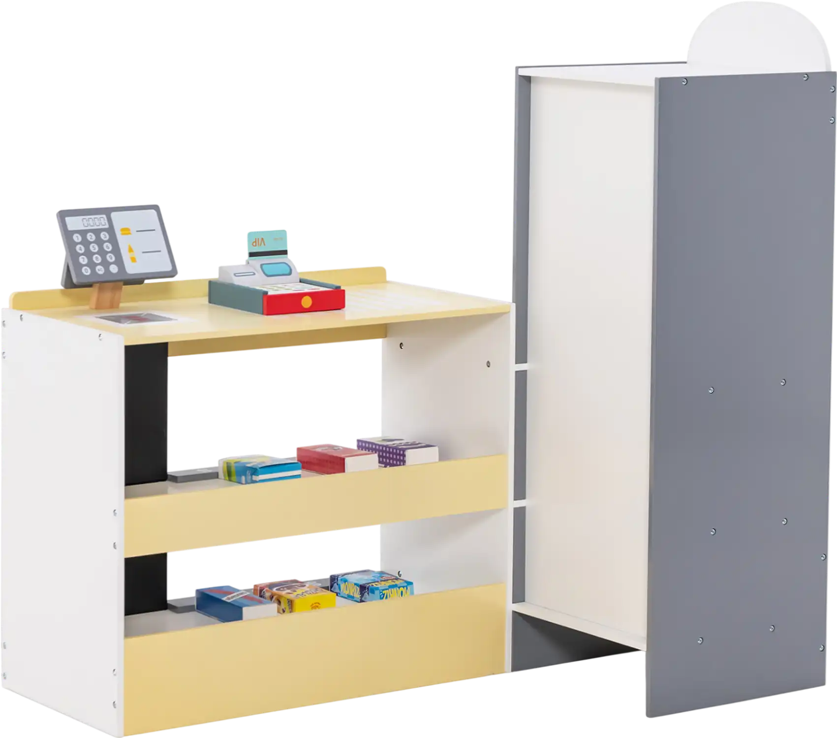 Costway Kids Grocery Store Playset Cash Register POS Machine 83619452 New
