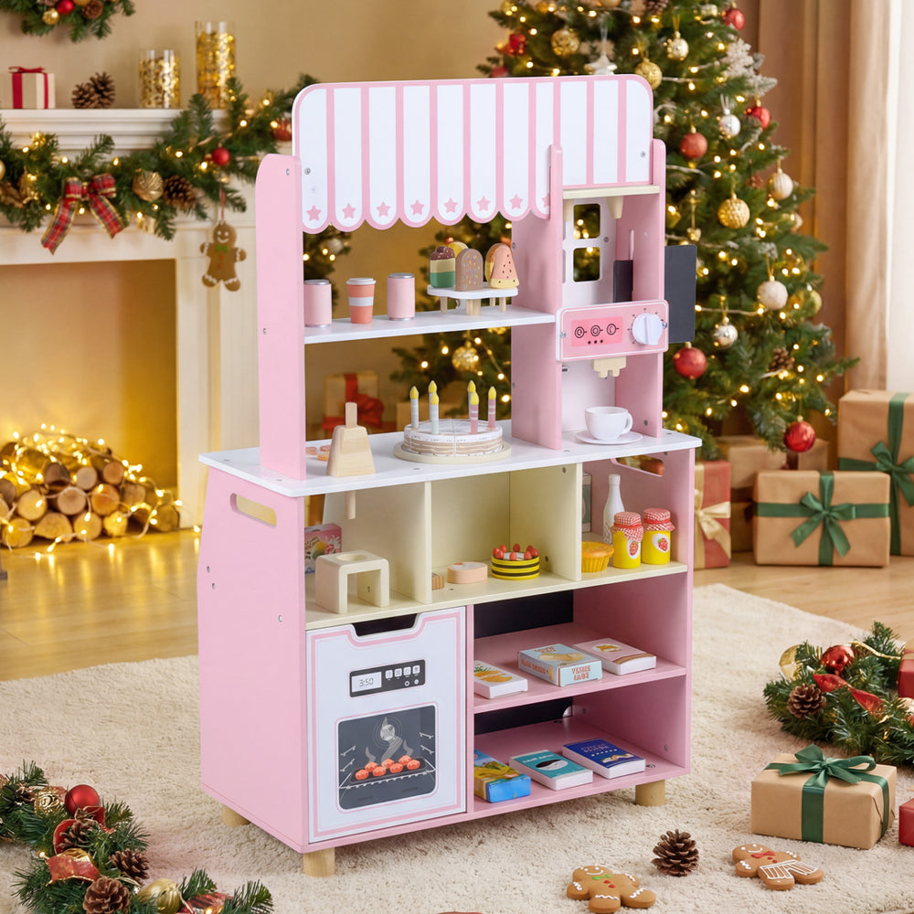 Kids Ice Cream Shop with 27 Accessories and Ice Cream Machine for Ages 3+-Pink - Gallery View 1 of 15
