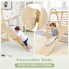 Reversible slide from the 6-in-1 wooden kids jungle gym, made of beech wood, suitable for sliding and climbing.