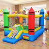 Kids inflatable bounce house with slide, featuring a vibrant design, suitable for 3 kids aged 3-10 for indoor and.