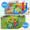 Kids inflatable bounce house with slide, 67" x 85", made of durable oxford cloth, perfect for indoor and outdoor fun.