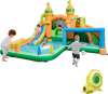 Kids Inflatable Water Slide for Yard Lawn with 735W Blower
