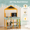 Kids kitchen playset with lifelike stove, rotatable faucet, and root viewer planter for imaginative cooking fun.