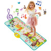 Kids musical mat featuring animal sounds and piano keys, designed for fun and educational play indoors or outdoors.